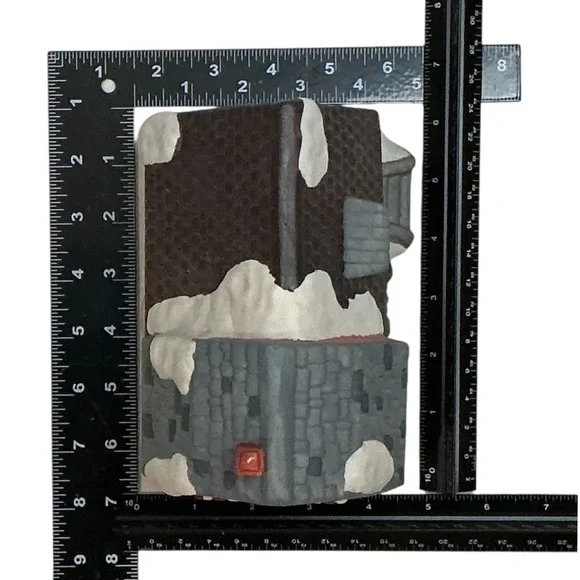 Vintage Christmas Village Florist Porcelain Winter Valley Cottage Lighted House - Picture 9 of 16